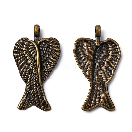 Tibetan Style Alloy Pendants TIBEP-A23255-AB-FF-1