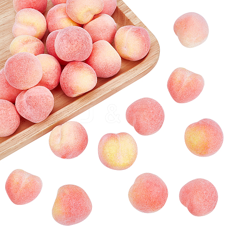 Mini Foam Imitation Peaches DJEW-WH0038-30-1