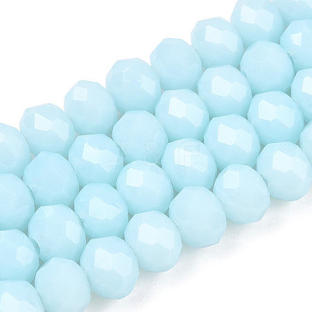 Opaque Solid Color Imitation Jade Glass Beads Strands EGLA-A044-P3mm-D06-1