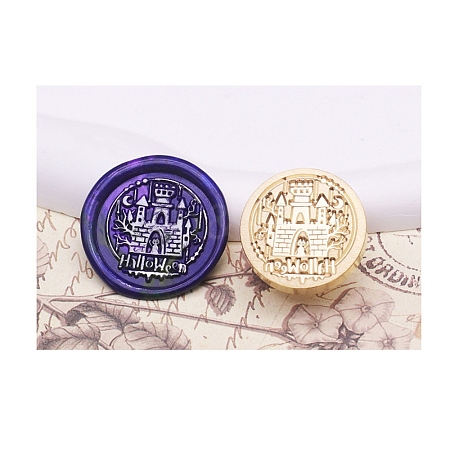 Halloween Series Wax Seal Brass Stamp Heads AJEW-M039-01S-1
