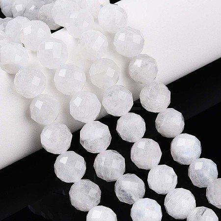 Natural Rainbow Moonstone Beads Strands G-S345-8mm-36-1