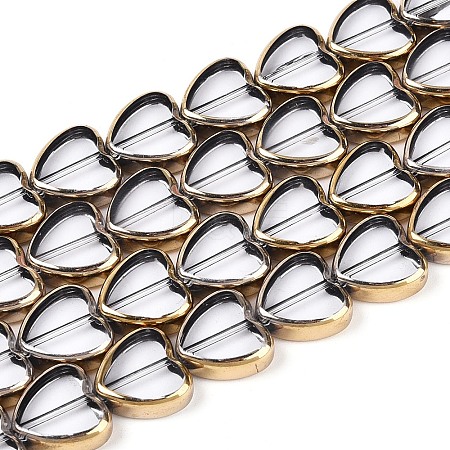 Electroplate Glass Beads Strands EGLA-T021-23B-1