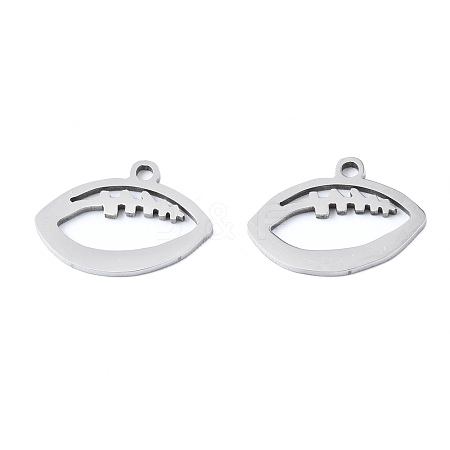Non-Tarnish 201 Stainless Steel Pendants STAS-T044-252P-1