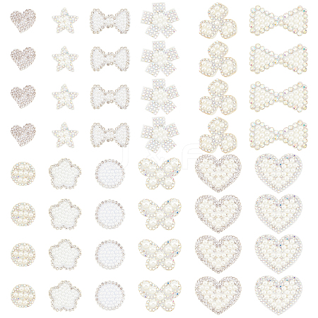 48Pcs 12 Style Non Woven Fabric Ornament Accessories DIY-AR0002-27-1