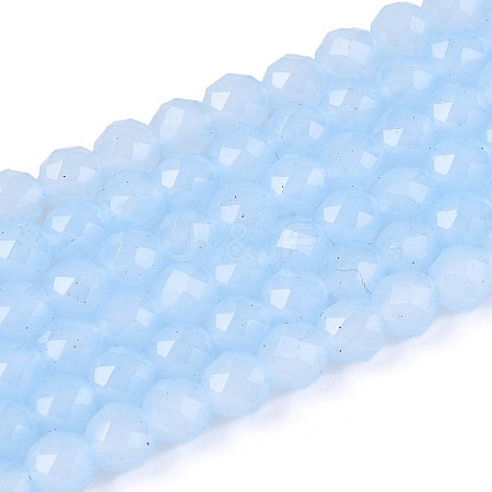 Imitation Jade Glass Beads Strands GLAA-T028-4mm-11F-1