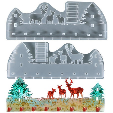Christmas Theme DIY Hook Hangers Silhouette Silicone Molds LS-DIY-B035-15-1