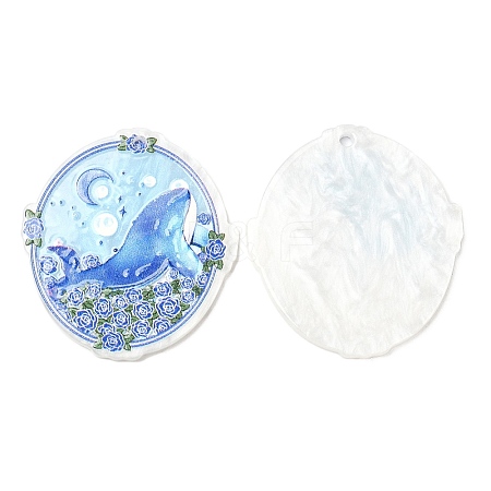 Ocean Style Acrylic Pendants MACR-K343-02D-1