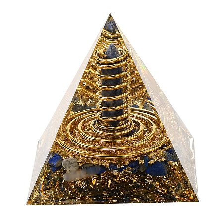 Orgonite Pyramid Resin Energy Generators DJEW-C019-01D-1