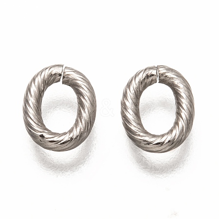 Non-Tarnish 304 Stainless Steel Open Jump Rings STAS-H133-13P-1