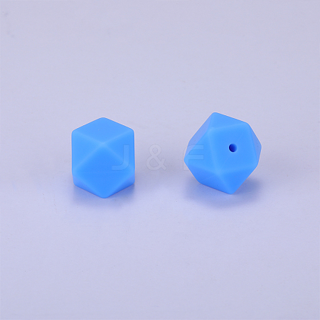 Hexagonal Silicone Beads SI-JX0020A-15-1