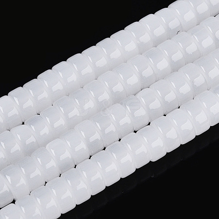 Imitation Jade Glass Beads Strands GLAA-N027-3x6mm-01-1
