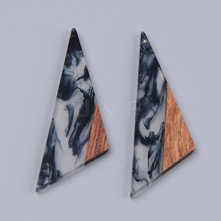 Resin & Walnut Wood Pendants X-RESI-R428-04-1