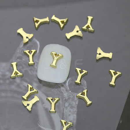 Alloy 26 Letter Shapes Nail Art Decoration MRMJ-WH0114-001-25-1