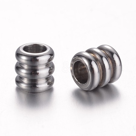 201 Stainless Steel Beads X-STAS-D438-38-1