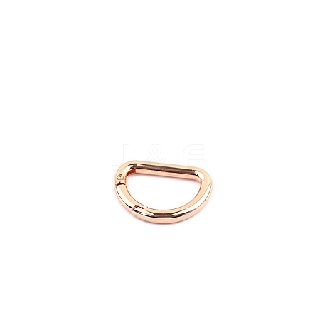 D-shaped Zinc Alloy Spring Ring Clasps PW-WGC1CD5-01-1