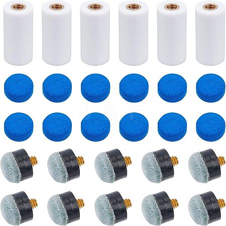 Fingerinspire 50Pcs 3 Style Billiard Pool Cue Accessories FIND-FG0001-16-1