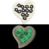 Flower Luminous Silicone Beads SIL-WH0008-37L-2