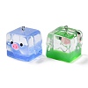 Luminous Transparent Resin Cartoon Pendants CRES-Z004-05-4