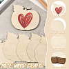 Thanksgiving Day Theme Unfinished Wood Pendant Decorations HJEW-WH20003-47D-3