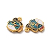 Alloy Enamel Pendants ENAM-B056-05G-01-3