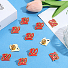 12Pcs Alloy Brooches AJEW-SC0003-83-3
