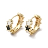 Star Real 18K Gold Plated Brass Hoop Earrings EJEW-L268-013G-01-1