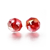 Electroplate Transparent Round Glass Beads GL-CBA6A73-AB07-2