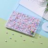 DIY 26 Letter Acrylic Beads Stretch Bracelets Kits for Children's Day DIY-LS0001-04-5