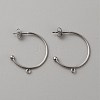 304 Stainless Steel Stud Earring Findings X1-STAS-TAC0017-02D-1