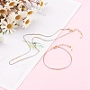 304 Stainless Steel Cable Chain Necklaces & Bracelets Jewelry Sets SJEW-JS01186-6