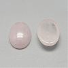 Natural Rose Quartz Cabochons G-R415-14x10-48-2