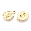 Ion Plating(IP) 304 Stainless Steel Pendants STAS-F282-07G-2