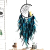 Cat Woven Net/Web with Feather Pendant Decoration PW-WGF66F3-04-1