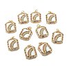 Real 18K Gold Plated Brass Micro Pave Colorful Cubic Zirconia Pendants ZIRC-A020-20G-2