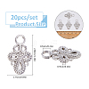 20Pcs Knot Zinc Alloy Adjustable Jean Button Pins FIND-FH0017-91P-2