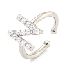 Rack Plating Brass Open Cuff Rings for Women RJEW-F162-01P-N-1