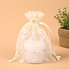Rectangle Organza Drawstring Bags X-CON-PW0001-062A-02-1