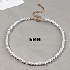 Plastic Imitation Pearl Round Beaded Necklaces for Women WGF0340-11-1