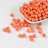 Faceted Colorful Eco-Friendly Poly Styrene Acrylic Round Beads SACR-K001-8mm-73-2