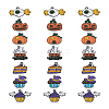 Beadthoven 21Pcs 7 Style Halloween Alloy Enamel Pendant ENAM-BT0001-16-17