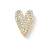 Valentine's Day Brass Micro Pave Clear Cubic Zirconia Charms KK-A300-20G-1