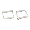 Non-Tarnish 304 Stainless Steel Open Back Bezel Rhombus Pendants LS-STAS-Z040-02A-P-2
