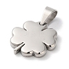 Non-Tarnish 304 Stainless Steel Pendants STAS-Z075-07P-2