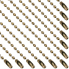 100Pcs Iron Ball Chains with Connectors IFIN-SP0001-67AB-1