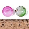 Two Tone Drawbench Acrylic European Beads OACR-Q200-36-4
