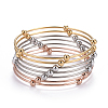 Fashion 201 Stainless Steel Bangle Sets BJEW-L664-023C-M-1-7