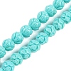 Synthetic Coral Carved Beads Strands CORA-C003-01D-1