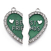 Alloy Enamel Split Pendant ENAM-S130-25I-2