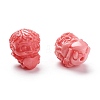 Carved Synthetic Coral Beads CORA-K007-02-4