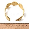 Heart Brass Cuff Bangles for Women BJEW-Z163-01G-5
